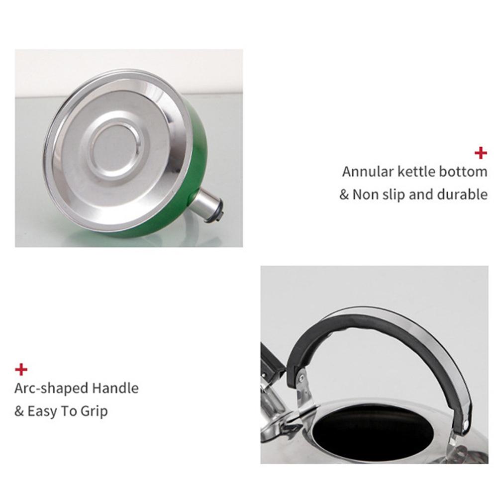Portable 2L Whistling Kettle Made of Stainless Steel Perfect for Camping Trips