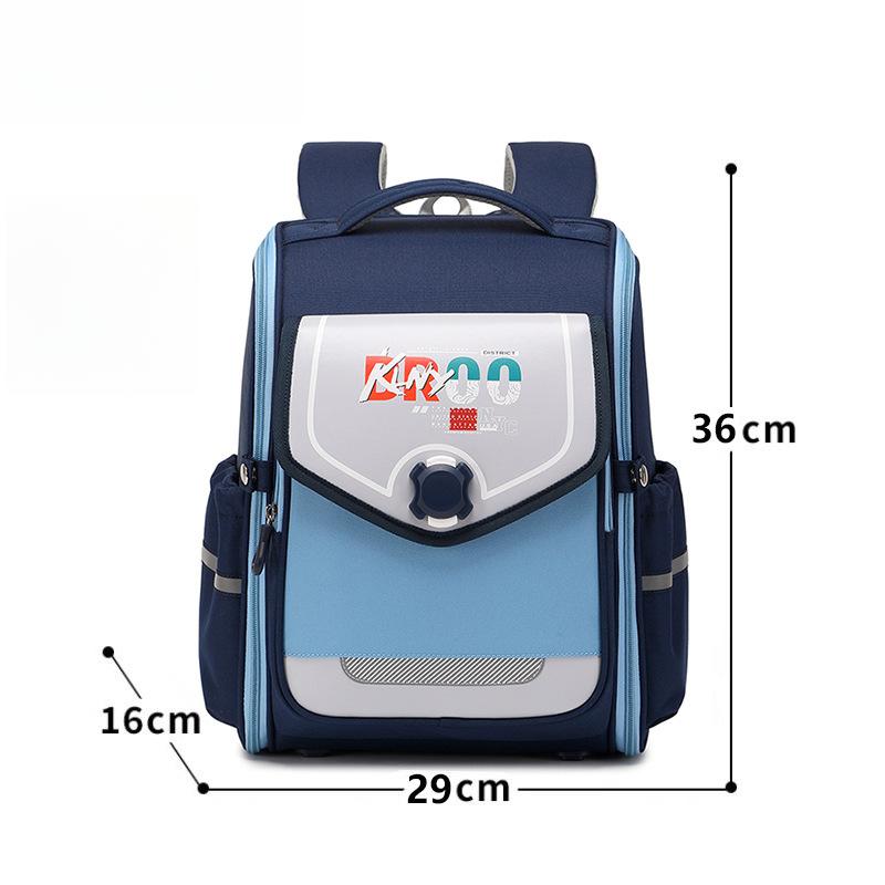 British-style Backpack for Primary School Students, Universal, Load-reducing, Back-protecting, Waterproof, Large-capacity, Expandable Backpack