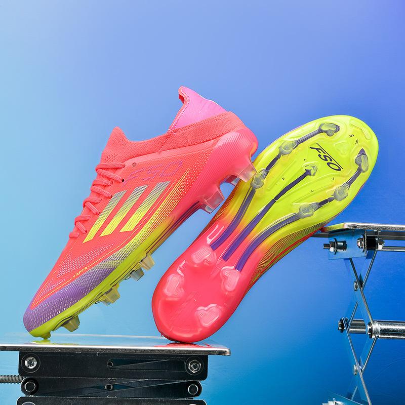 Messi F50 Fußballschuhe Tf Gebrochene Nägel Kunstrasen Ag Nägel Fly Weaving Nahtlos Atmungsaktiv Herren und Damen Training