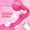 Wireless 3 In 1 Dildo Vibrator for Women Double-Ended Lesbian G-Spot Dildos Couples Female Masturbator Adults Sex Toy 18+