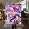 1 Stück Kpop Dämonenjäger Druck Flanelldecke, Hohe Qualität für alle Jahreszeiten, Heimdekoration, Wärme und Komfort, Perfekt für Weihnachtsgeschenke