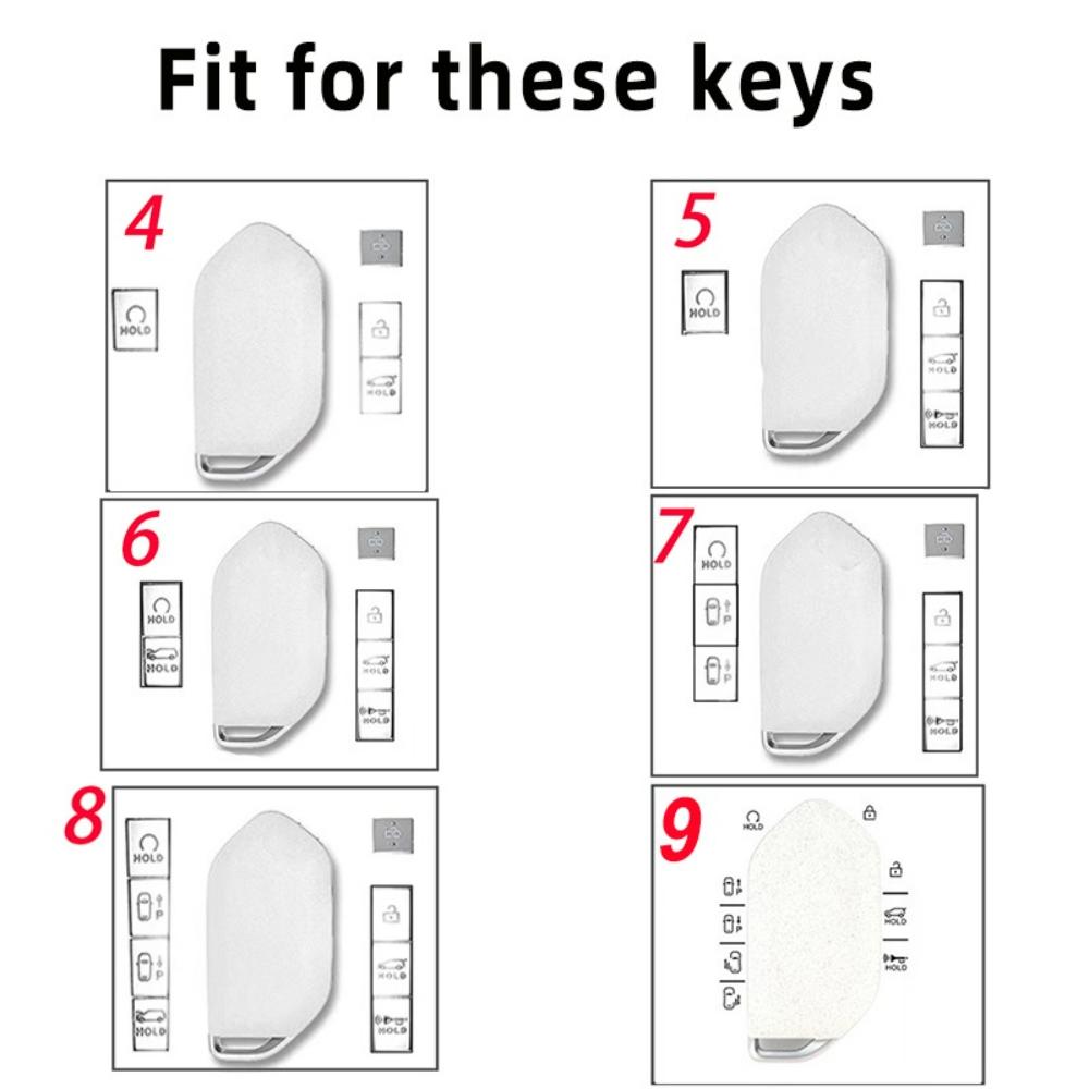 Transparent TPU Car Key Case Cover For Kia EV9 Picanto GT Line Kia's Sorento Morning Seltos Auto Shell Fob Holder Protector