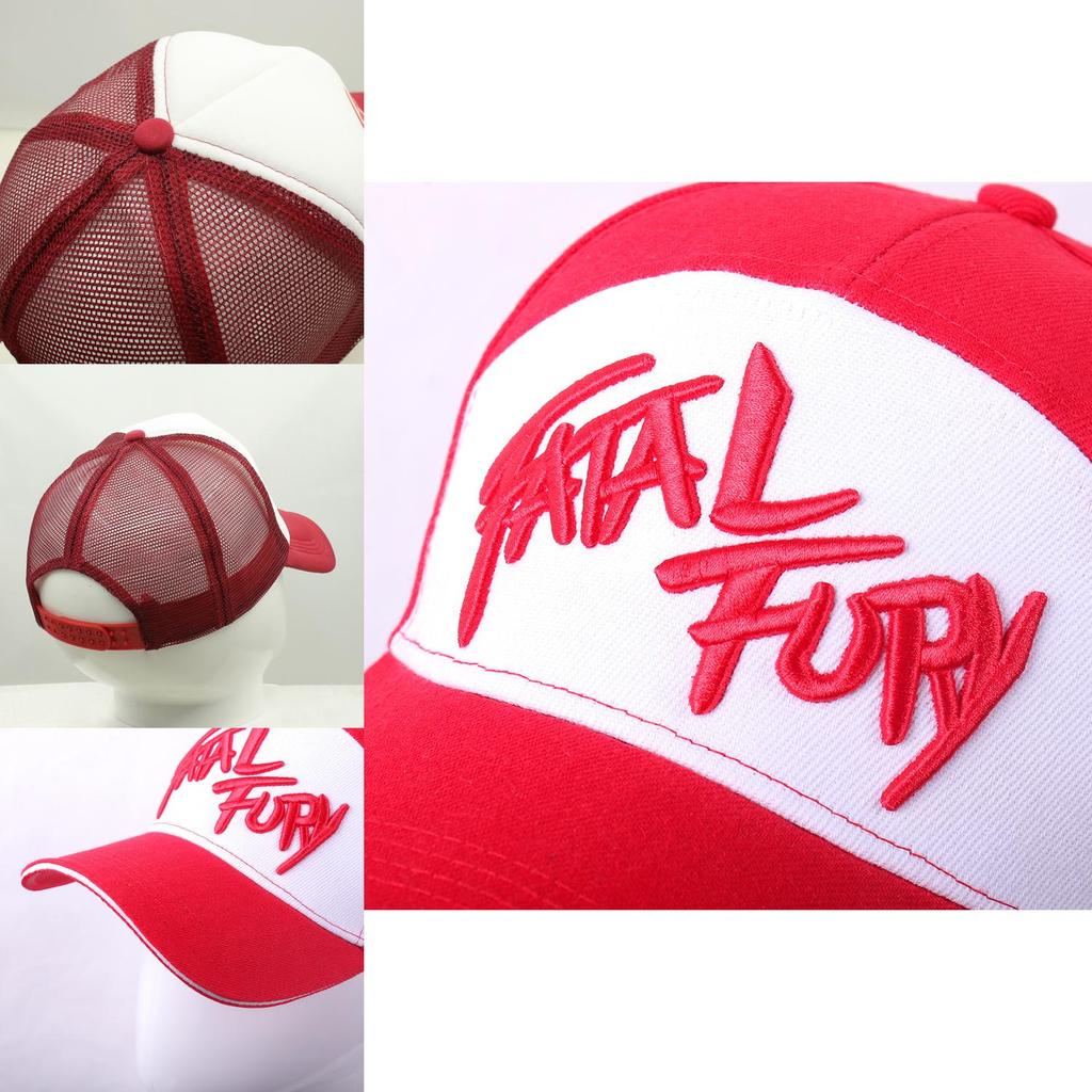 Fatal Fury Terry Bogard Bestickte Baumwoll-Baseballkappe Hip Hop Style