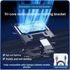 Laptop Mobile Phone 2-in-1 Cooling Bracket with Fan Silent Game Book Heightening Air Cooling Bracket