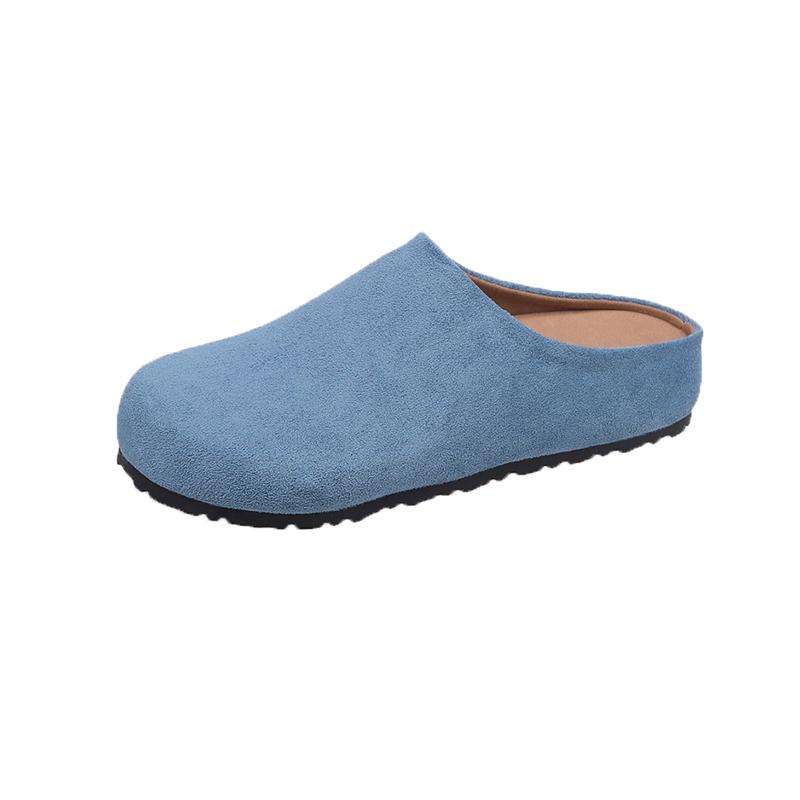 Fashion Aphixta Candy Color Round Toe Outside Women Slippers Women Shoes Round Toe Low Heel Slip On Half Slide Spring Summer Woman Shoes