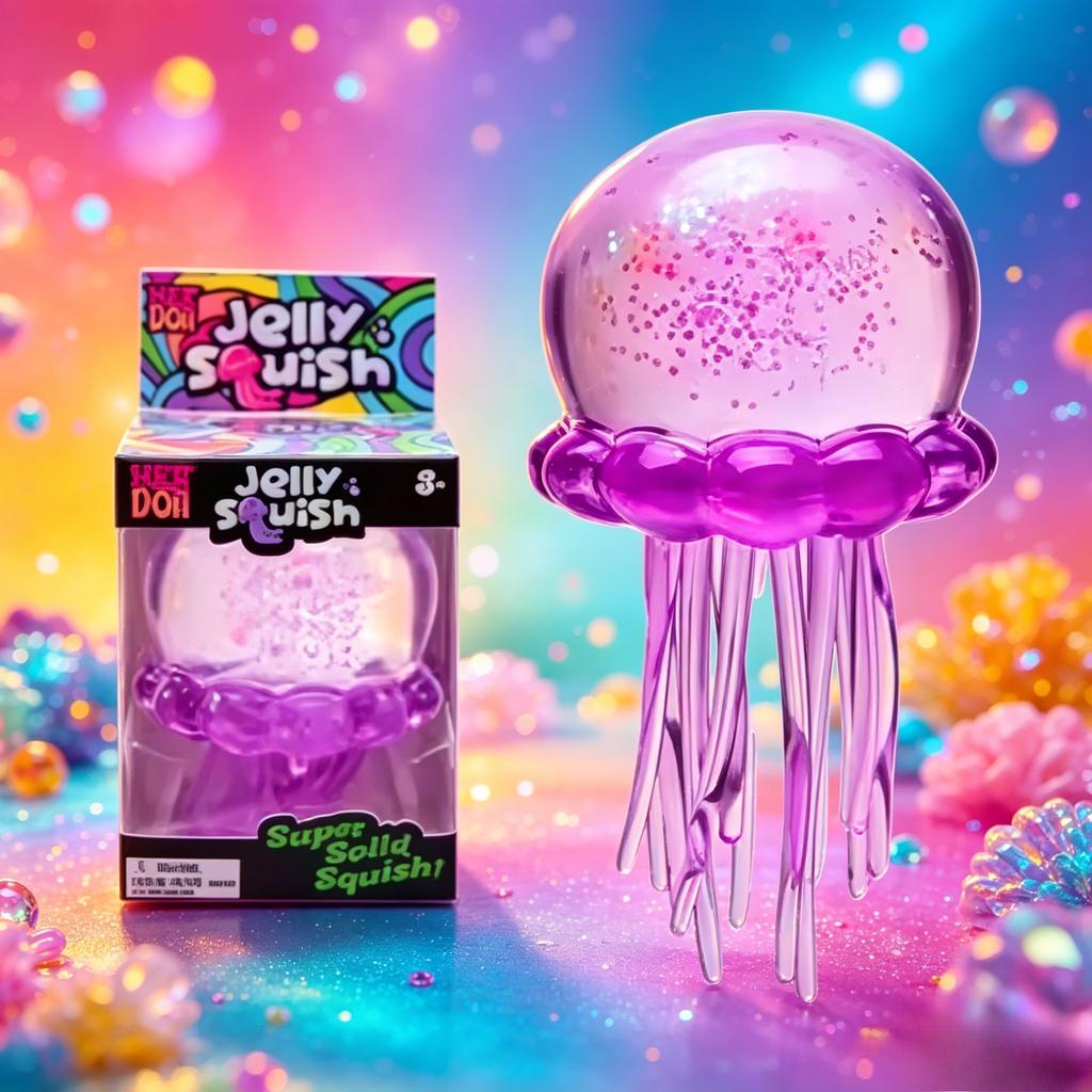 Needoh Giocattolo Spremibile Medusa e Cubo di Tendenza, Morbido Giocattolo Spremibile in Gelatina per Sollievo dallo Stress Fidget Toy, Needoh Sensoriale per Bambini e Adulti