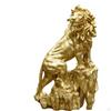 Lion Figurine In Resin, 11.42inch Height, Tabletop Decor for Cafes And