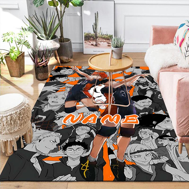 Custom 1Pc Haikyuu Team Spirit Rug Office Carpet Indoor Outdoor Entrance Doormat Nonslip Soft And Comfortable Living Room D49155