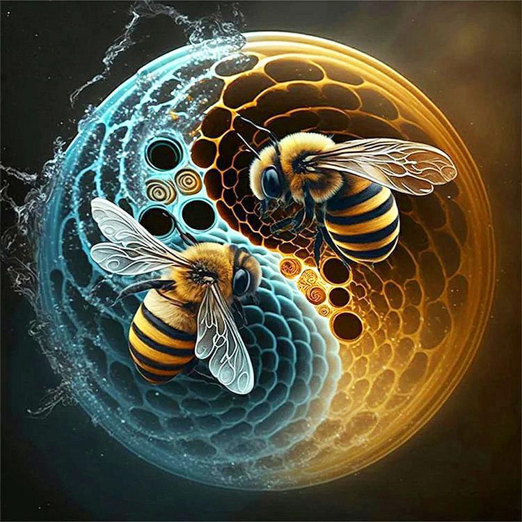 Diamond Art Painting Mosaic Tai Chi Animals Full Square/Round Embroidery Tai Ji Yin Yang Bird Home Decor