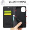 Per iPhone 12 mini LC.IMEEKE Magnetismo Forte Ultra-sottile Custodia a Flip Orizzontale Antiurto in TPU Opaco + Pelle PU con Supporto e Slot per Schede e Portafoglio