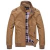 Frühling Herbst Herren Bomberjacken Lässig Herren Einfarbige Sportbekleidung Mäntel Herren Stehkragen Schlanke Passform Business Trenchcoats 6XL