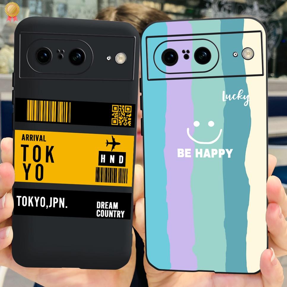 For Google Pixel 8 Pro Case Cute Cartoon Silicone Shockproof Back Cover For Google Pixel 8 Pro 8Pro Phone Case Bumper Funda Capa