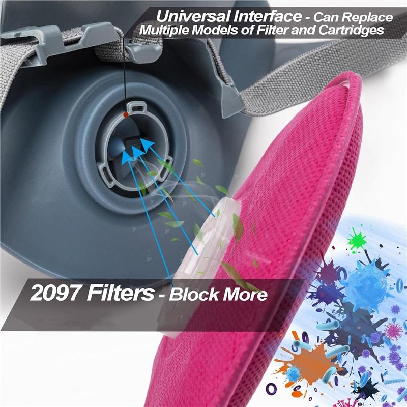 7502 Återanvändbar andningsmask med P100-filter mot damm, gaser och ångor vid målning, sprutning och slipning