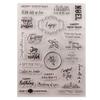 Clear Stamps Gear Road Sign Silicone Clear Stamp Seals Transparent Stamps for DIY Scrapbooking Cards Making Photo Album Journal