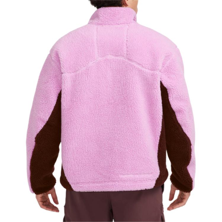 Nike ACG Therma-Fit Adv Canwell Glacier Outdoor Casual Sports Zip-Up Fleece Jacket Men Jacket Deep-Pink FV8653-632