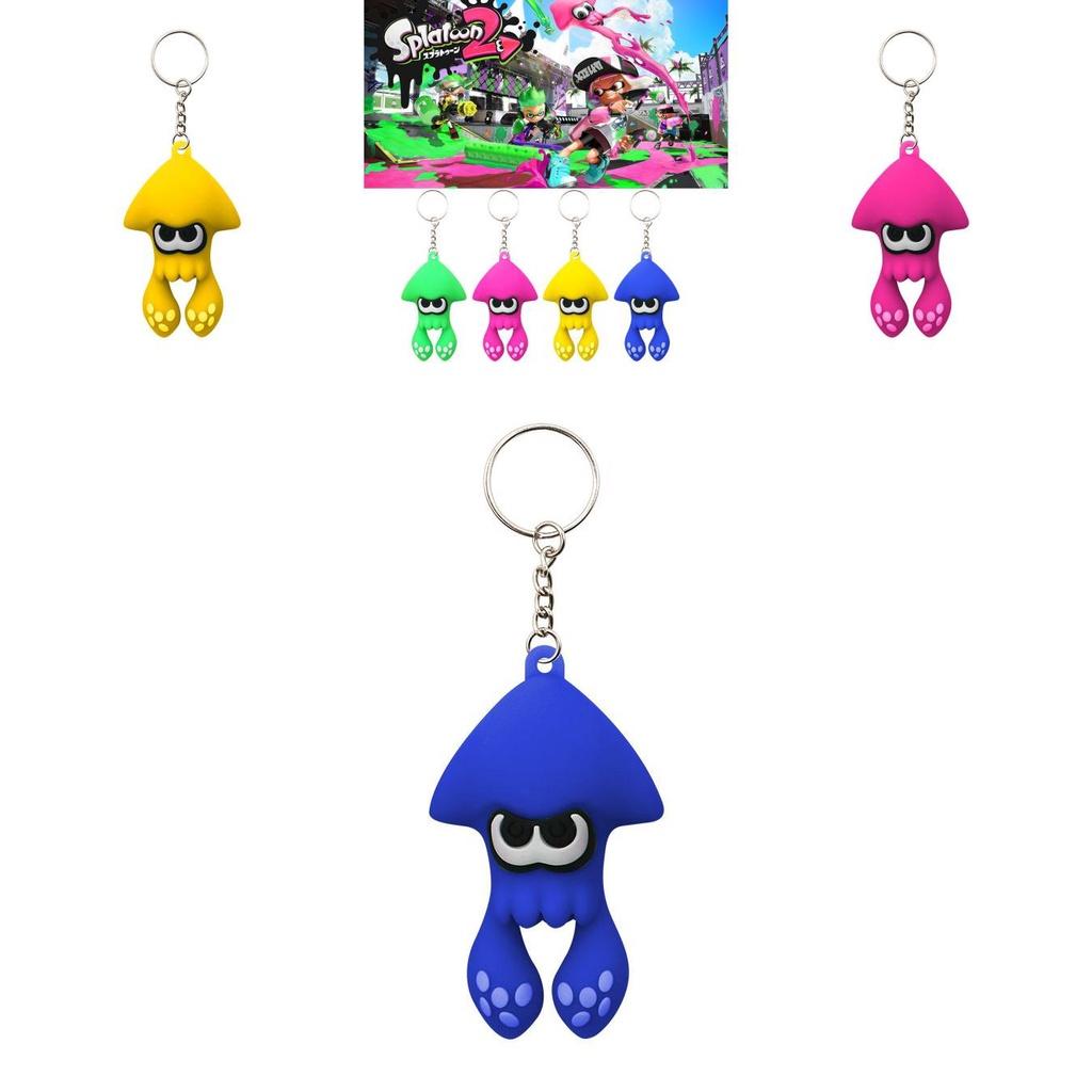 Splatoon 3 Squid Keychain Toy High Quality Pvc Bag Pendant For Kids Xmas Gifts
