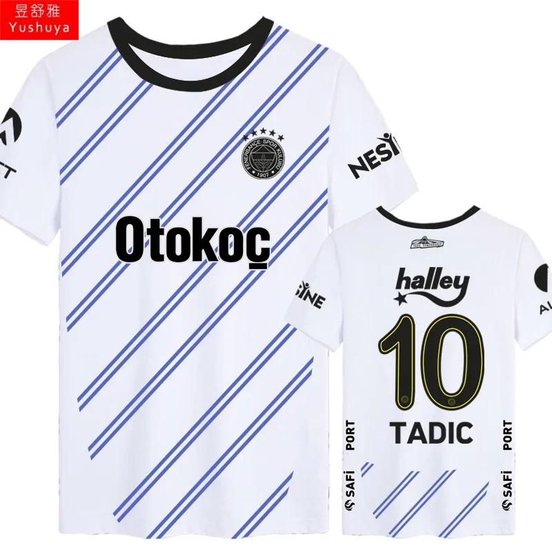 Místský Super Fenerbahce Tým Dzeko Fotbalové Tričko Pánské Dámské Fanoušci Krátký Rukáv Tričko 3D Tištěné Dětské Sportovní Tričko Oblečení