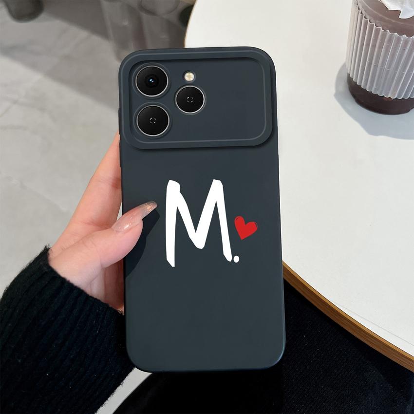 Phone Cases For Tecno Spark 40 Pro Plus 40C Pova 4 5 6 7 Neo Creative Letters Shockproof Silicone Soft Covers Camera Protection Shell For Tecno Casing
