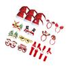 20 Pieces/Set ABS Non-woven Christmas Glasses Decorative Replacement Adult Children Party Festival Hat Headband