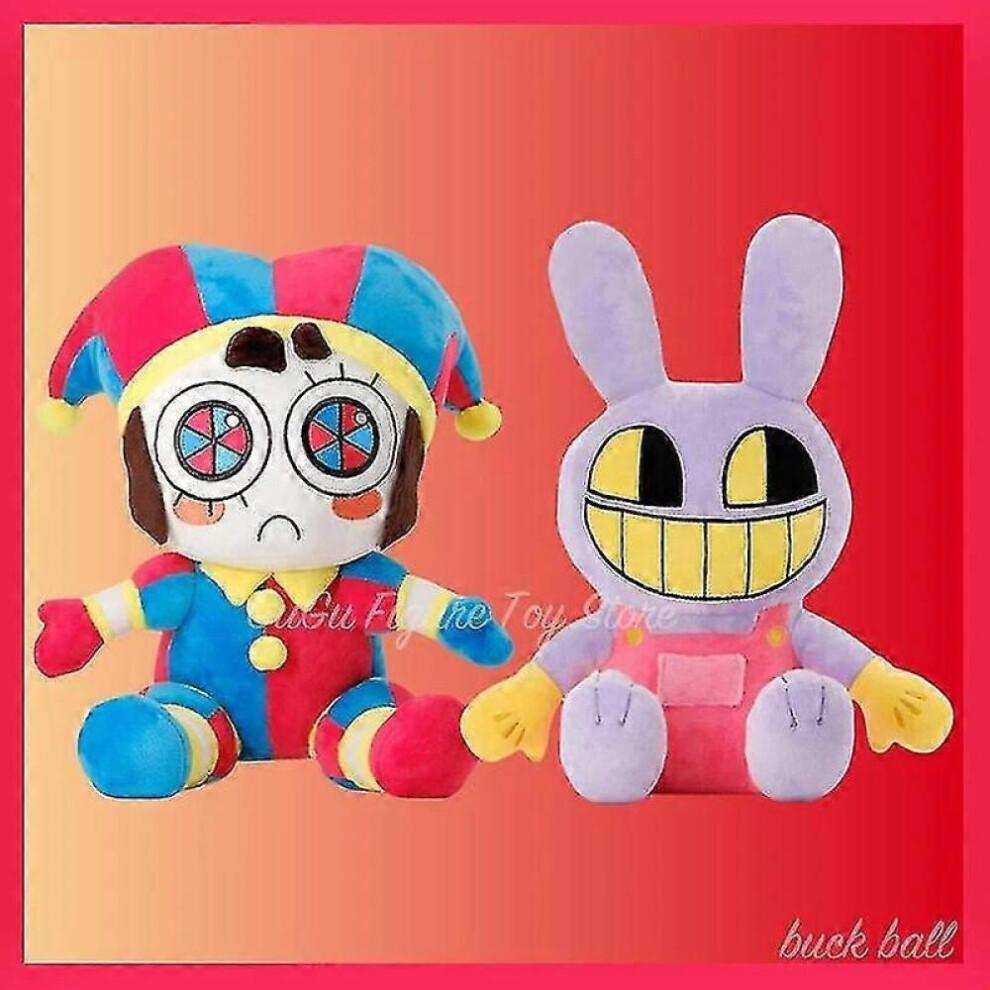 (2 Pcs)The Amazing Digital Circus Plush Pomni Jax Anime Cartoon Plushie Doll Toy Theater Rabbit Doll Stuffed Toys Kids Christmas Gifts High