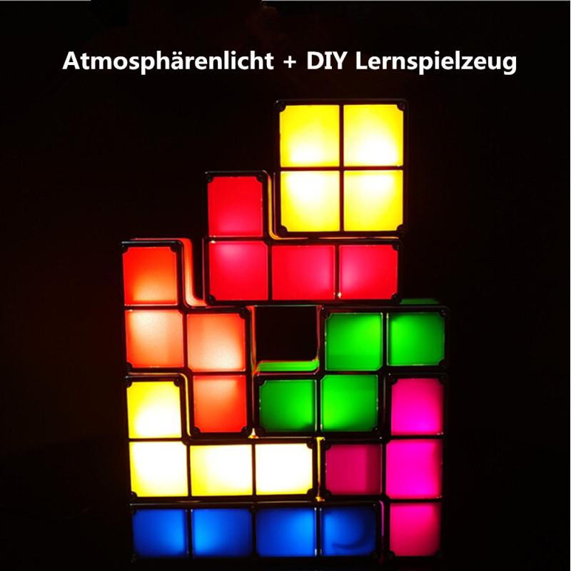 Buy LED DIY Colorful Puzzle Light Constructible Block Night Light Toy