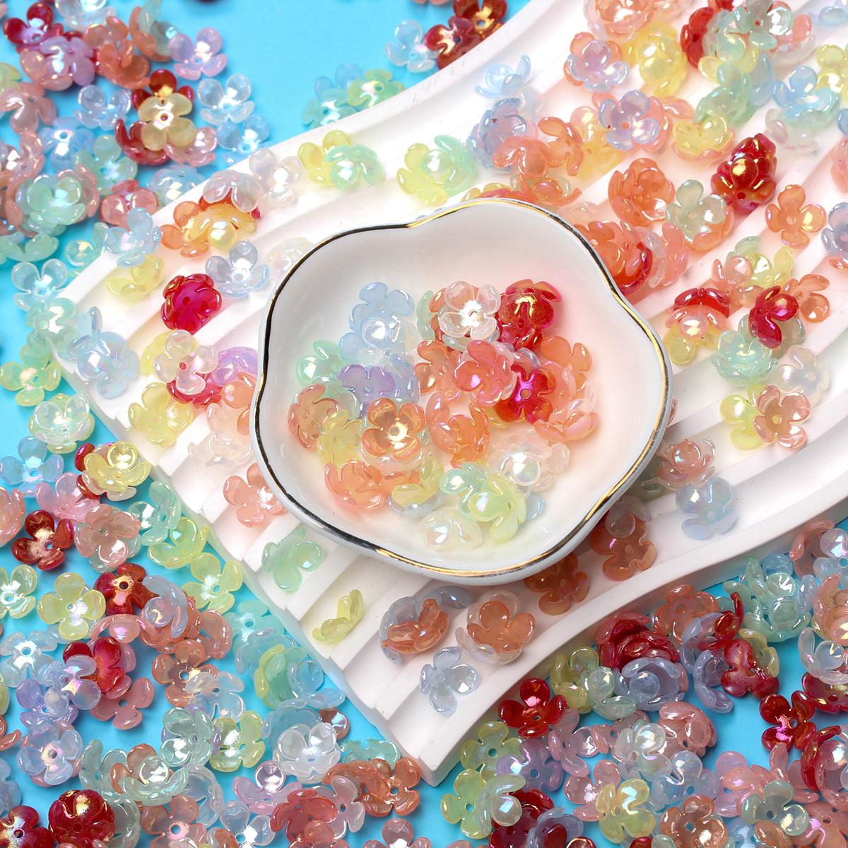 

Высокое качество, материалы ручной работы, акриловые яркие серьги для лица, аксессуары, лепестки, свободные бусины, сделай сам, 10 мм, античная мода