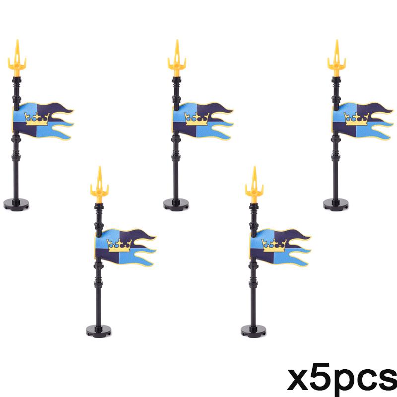 MOC Mittelalterliche Flagge Burg Serie Bausteine Figuren Zubehör Löwe Adler Altes Rom Burg Ritter Umhang Steine Spielzeug Geschenk