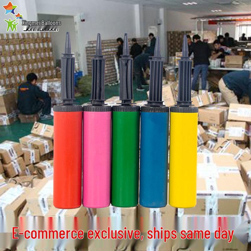 Colorful Hand-Push Balloon Pump for Wedding and Party Celebration