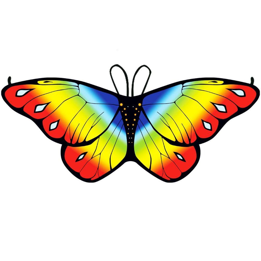 Buntes Umhang-Schmetterling Kostüm Fee Schal Festival Pixie Umhang Weihnachten Halloween