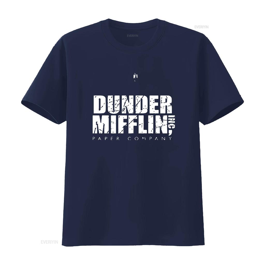 Dunder Mifflin Paper Companty Vintage Distressed T Trendy Summer Top for Women Unique Print Shirt Vintage Washed Stretched