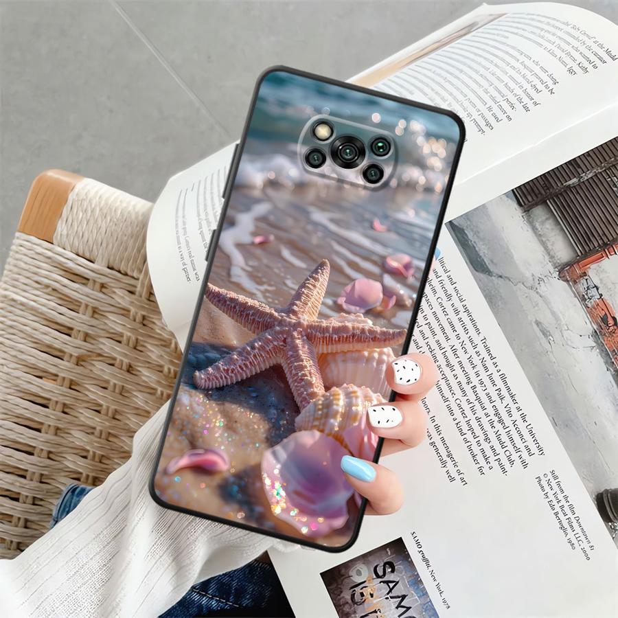 Ocean Scenery Pattern Case for Xiaomi Poco F8 C71 X3 X4 X5 X7 Pro C61 C50 F3 C75 M5 M3 M4 M7 Pro F1 Funda Phone Cover