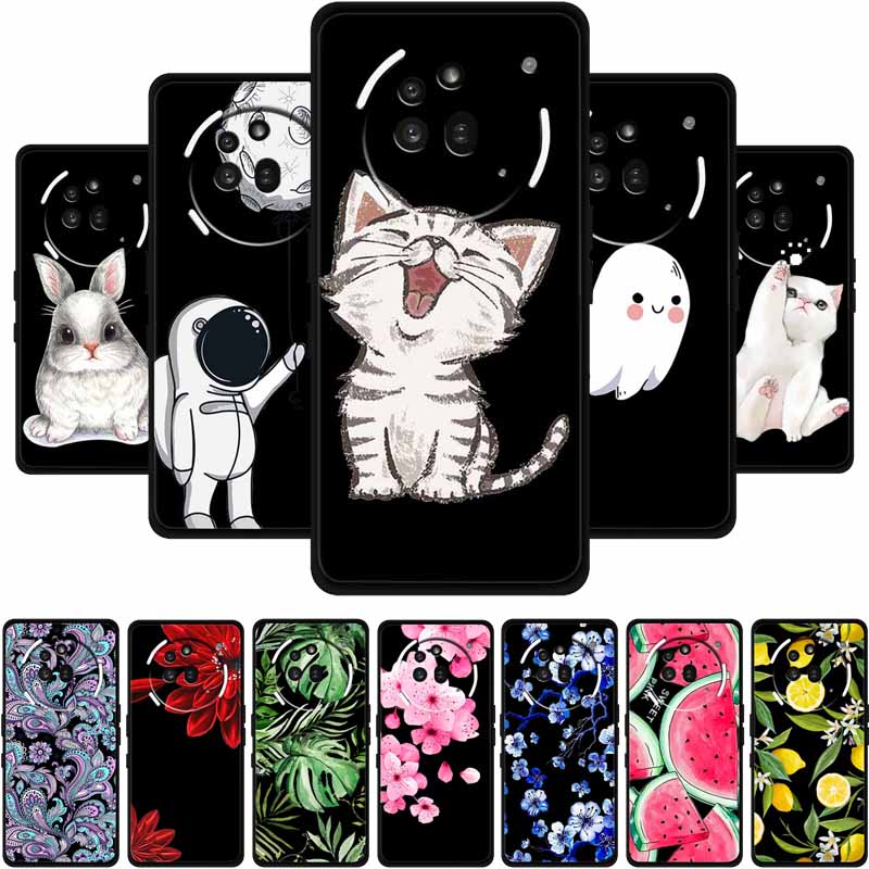 TPU Case For Nothing Phone 3A Pro Case 3 A Pro Funda Soft Black Silicone Back Cover For Nothing Phone3A Pro Cases Coque Cartoon
