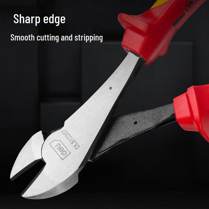 Deli 7-inch Insulated Diagonal Cutting Pliers
