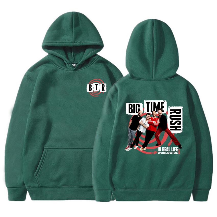 Trendy discount BTR IN REAL LIFE WERELDWIJD 2025 TOUR HOODIE Big Time Rush Band Mode Sweatshirts Met Capuchon Lange Mouw Heren Pullovers Streetwear XL