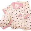 French Mary Cat Cloud Cotton Pajamas Women'S Summer Bow Short Sleeve Loungewear Three-Piece Set