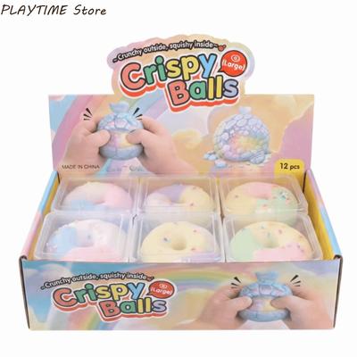 Crispy Skin Cat Paw Squishy Toy Slow Rebound Mixed Color Crispy Fidget Toy Colorful Handmade Bal Crispy Pinch Toy