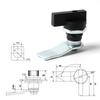 Stainless Steel Distribution Box Tool Lock Keyless Cylindrical Tongue Swivel Lock Industrial Instrument Cabinet Lock