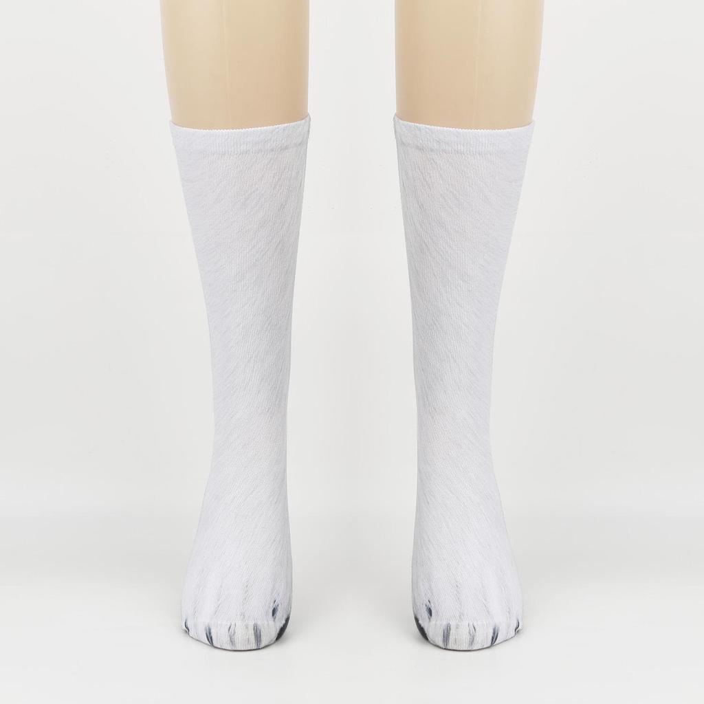 3D Animal Feet Simulation Socks: Funny Leopard Print for Adults & Kids