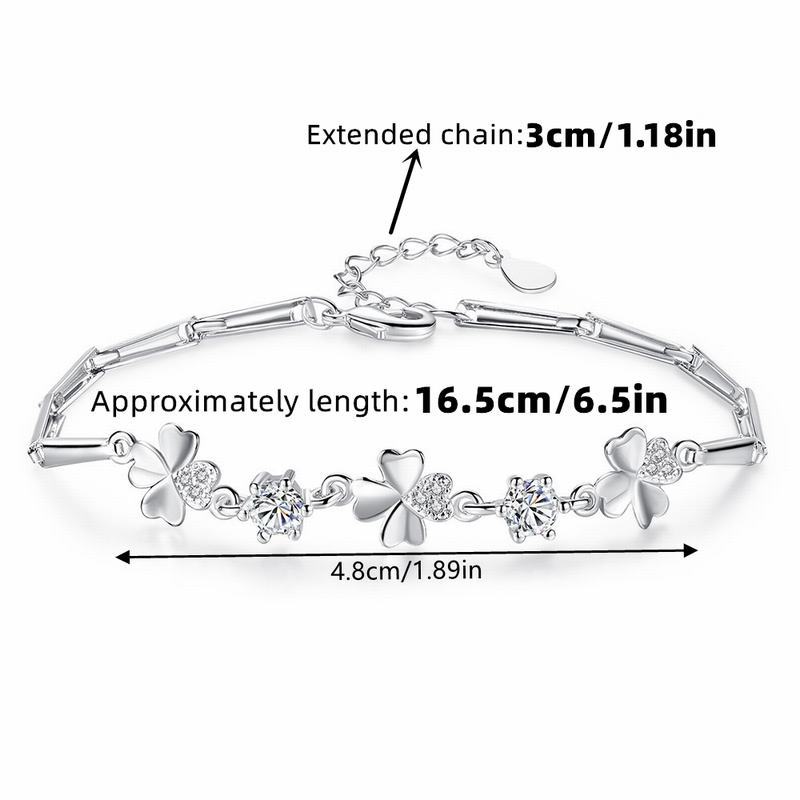 

Groom’s Mom Four Leaf Clover Bracelet, Bride’s Birthday Christmas Gift, Elegant Jewelry With Gift Box & Text Card United States