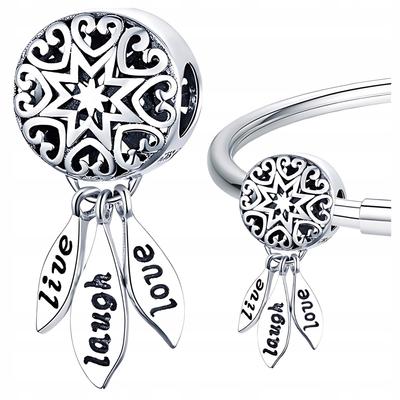 Dreamcatcher Charms 925 Bead Pendant Love Laugh Hope Beads