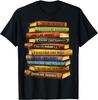 Black History Book Stack Leaders African American Pride Gift Unisex T-Shirt