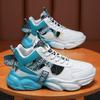 Autumn Men's Shoes New Breathable High-top Shoes Men's Trend Versatile Inner Heightening Sports Shoes Casual Trendy Shoes