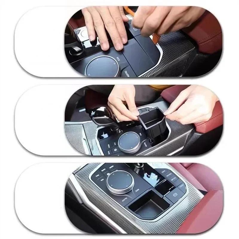 Modifiering Bilkonsol Växelspak Förvaringslåda för BMW 2 3 4-serien X3 X4 X5 X6 X7 F40 G20 G26 G01 G02 G05 G06 G07 I4