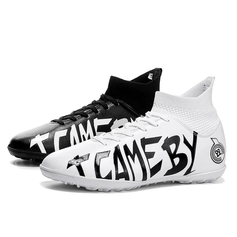 

Мужские футбольные бутсы высокого качества для спорта на открытом воздухе, нескользящие, профессиональные, для футбола на траве, для детей, тренировочные футбольные бутсы TF/FG 35