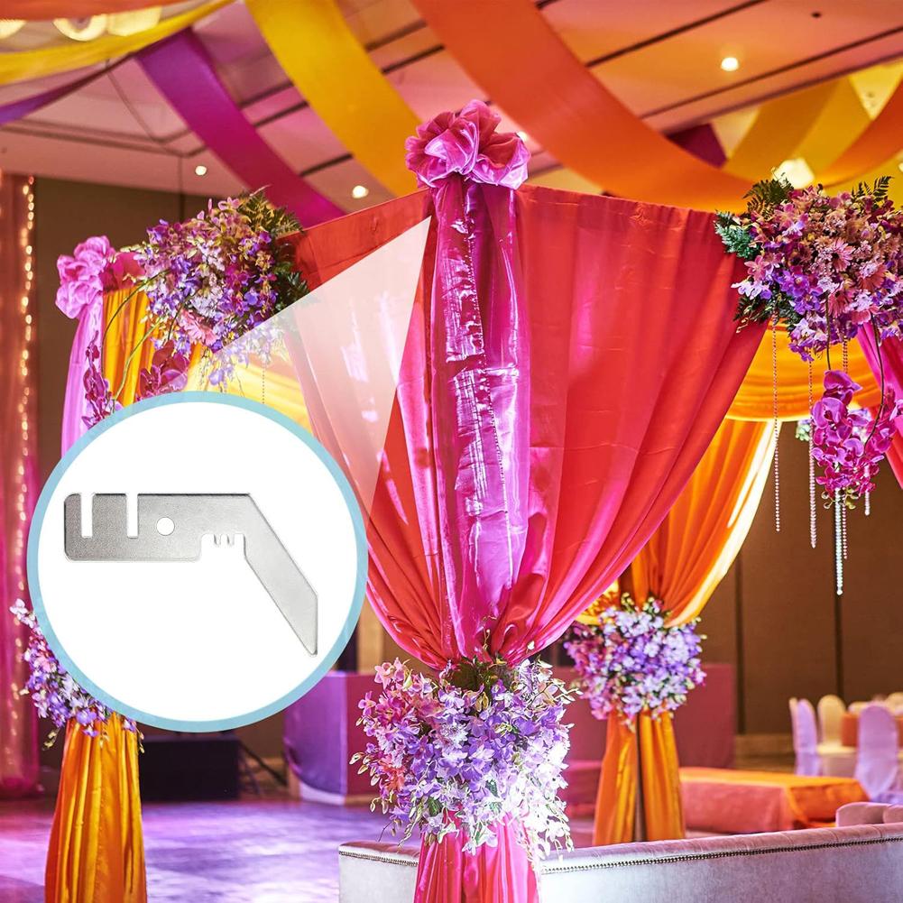4/8Pcs 3 Inch Double Crossbar Valance Hanger Pipe and Drape Backdrop Stand Kit for Backdrop Pipe and Drape Backdrop Stand