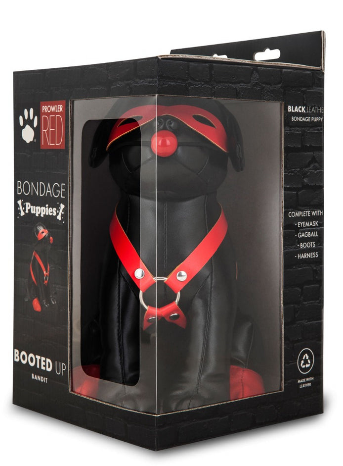 Chien en Simili Bandit 24cm Noir - Prowler RED - Bijoux & Tatoo