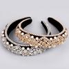 Fascia Classica Barocca in Raso con Strass e Perle per Donna