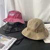 Sunscreen Camping Women's Summer Mountaineering Hat Shade Letter Embroidery Western Cowboy Hat Washed Out Male Fisherman Hat