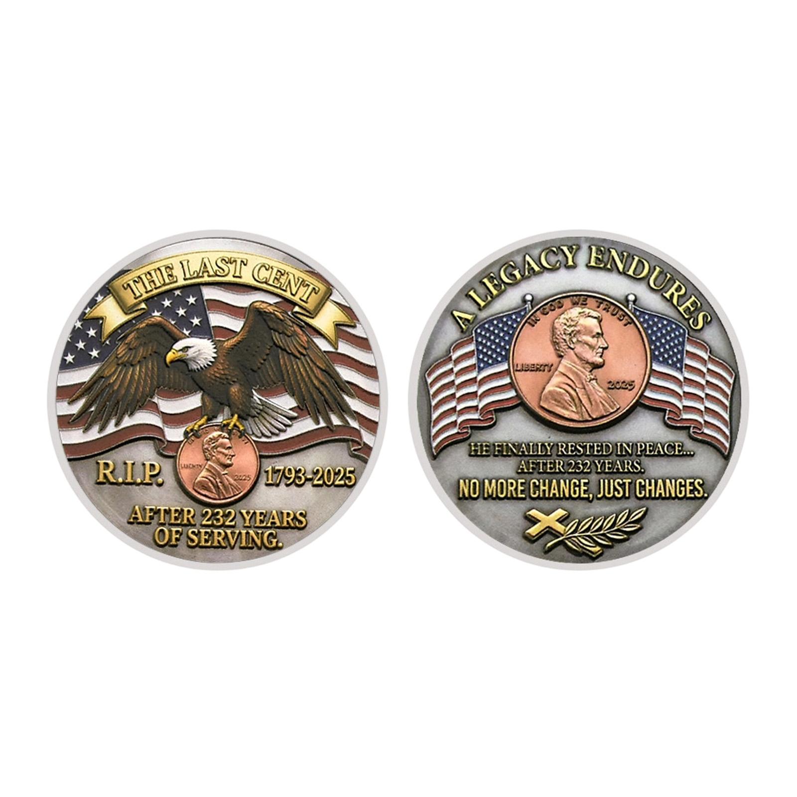 

Collectible Commemorative Set, Patriotic Themed Souvenir With Enamel , Historical Tribute Keepsake For Collectors & Gifting One Size