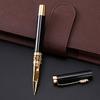 Penna a sfera con rullo in metallo ottone e rame dal design classico, regalo per uomo d'affari